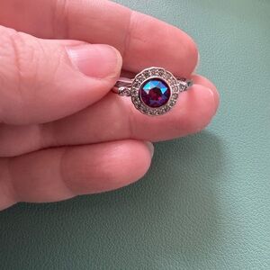 Fragrant Jewels Red and Silver size 9 ring NWT